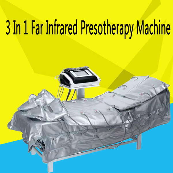 New model 3 In 1 Far Infrared Presotherapy Machine Infrared Lymph Drainage EMS Slimming Massage Suit Machine Fast Shipping