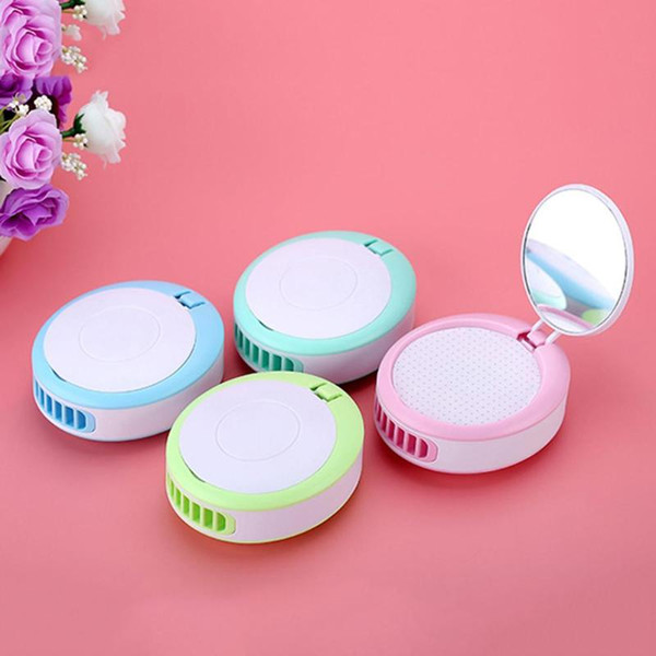 Hot Multi-functional USB Fan Portable Handheld Rechargeable Mini Makeup Mirror fan summer air cooler fan