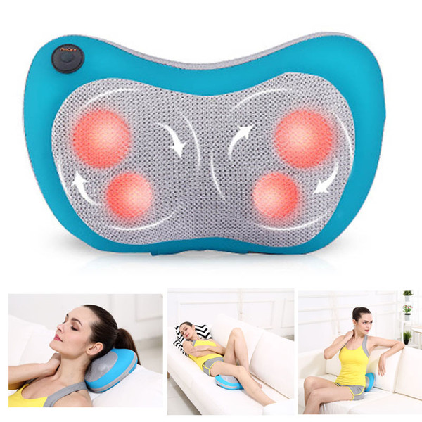 Shiatsu Massage Cushion Car Back Massage Cushion with Deep Soothing Kneading Rolling Vibrating for Office Chair Car