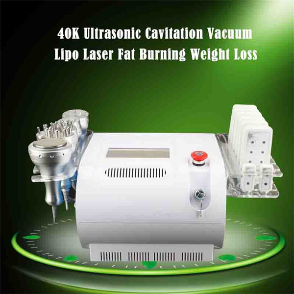 Best selling 40K Ultrasonic Cavitation Vacuum Bipolar Tripolar RF Body Face Skin Tighten Lipo Laser Fat Burning Weight Loss Slimming Machine