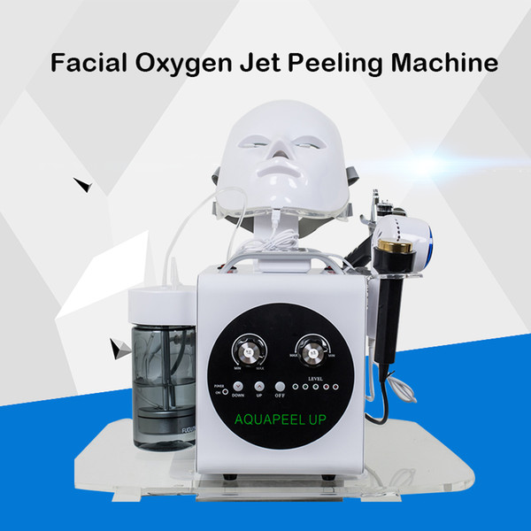 Factory price 5 In 1 Hydradermabrasion Ultrasonic RF BIO Cold Hammer Oxygen Spray Led Mask Face Lifting Skin Tightening Hydra Facial Machine