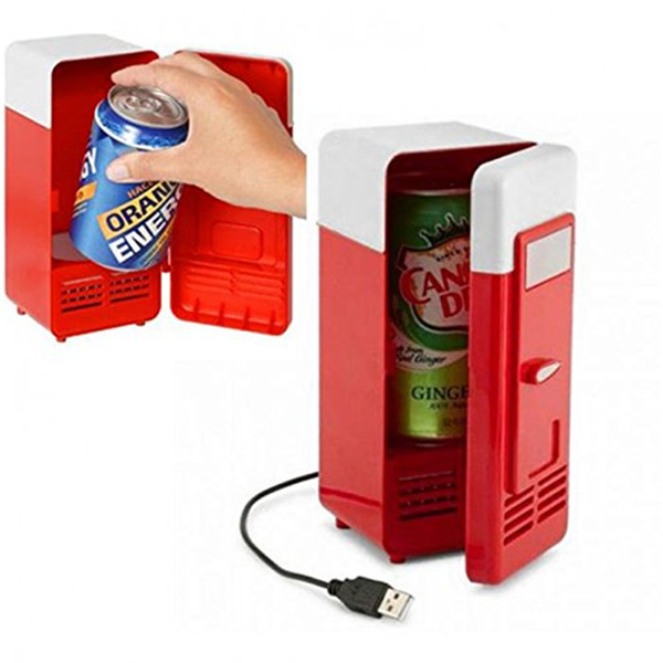 USB mini refrigerator with switch hot and cold dual use small refrigerator Mini USB USB Fridge