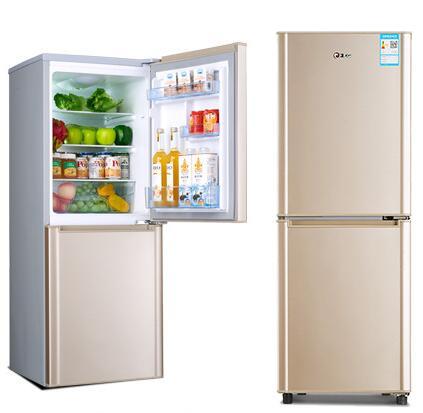 BCD-168 Refrigerator double door household refrigerator energy-saving silent dormitory refrigerator mini cool box portable frozen box