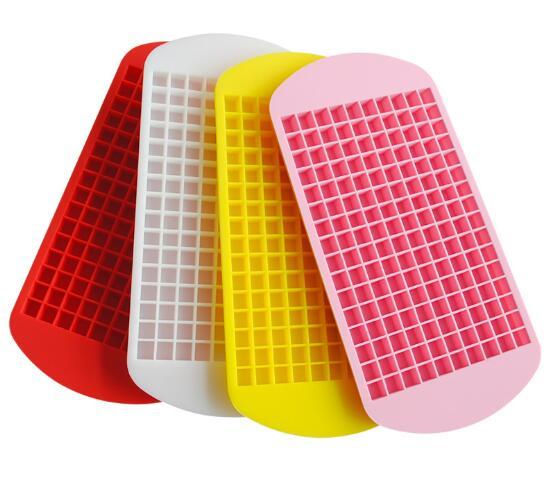 160 Grids DIY Creative Small Ice Cube Mold Square Shape Silicone Ice Tray Fruit Ice Cube Maker Bar Kitchen Accessories