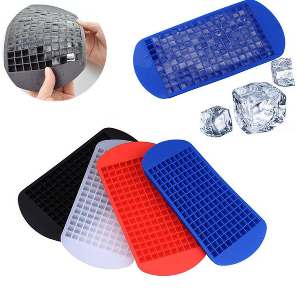 160 Grids DIY Creative Small Ice Cube Mold Square Shape Silicone Ice Tray Fruit Ice Cube Maker Bar Kitchen Accessories