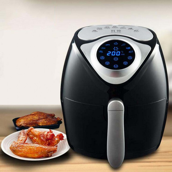 220V 2.6L LCD Intelligent Electric Deep Air Fryer Oil Free Smokeless French Fries Machine For Home Using Electric Air Fryer