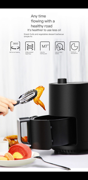 Mini 1.5L air fryer adjustable time and temperature dial home no frying french fries multi-function electric fryer