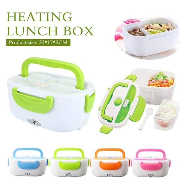 220V/110V/12V Electric Lunch Box Food Container Portable Electric Heating Food Warmer Heater Rice Container Dinnerware Sets For Home Car