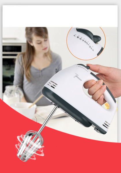 MOQ is 1pc PP plastic seven-speed eggbeater Kitchen automatic electric egg beater small blender Mixing machine