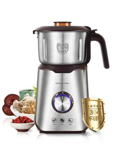 220V 600w 1200ml Blender coffee spices grinder Grain mill 304 stainless steel Pure copper motor Overheating 295x210x170mm