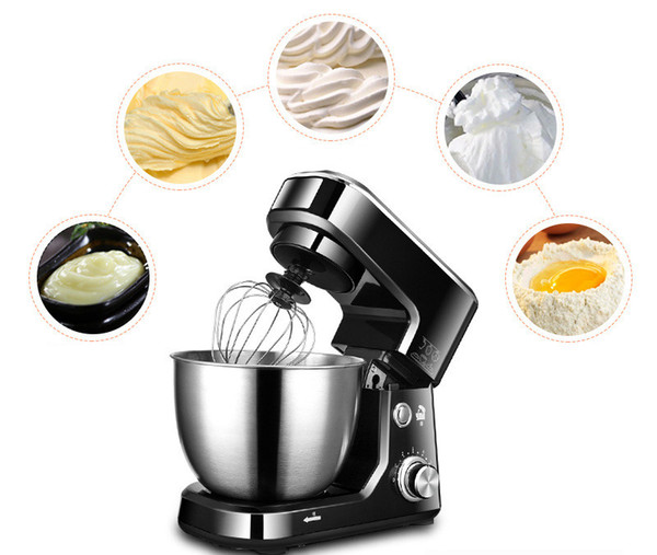 Food Processor Stainless Steel Bowl 6-speed Kitchen Food Stand Mixer Cream Egg Whisk Blender Cake Dough Bread Mixer Maker Machine