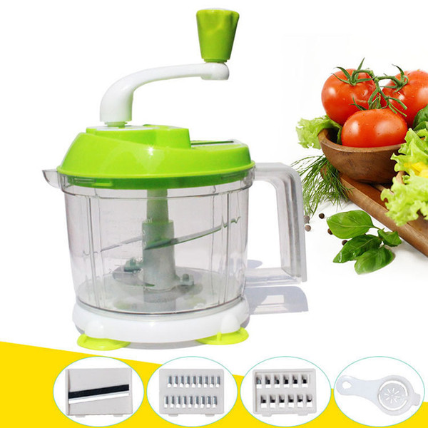 FREE SHIPPING Multifunction High Speedy Garlic Cutter Vegetable Fruit Twist Shredder Manual Meat Grinder hand chopper