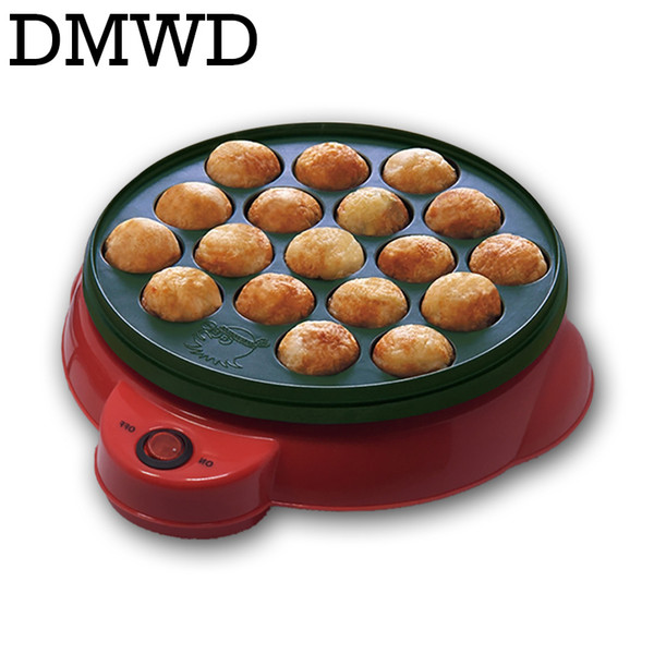 DMWD Chibi Maruko machine octopus baking machine household takoyaki machine octopus balls maker Professional cooking tools EU US