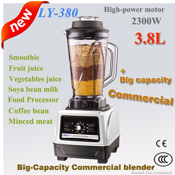 commercial blender,2300 Watt 3.8L large capacity Heavy duty use,industrial high speed,bean product/coffee grinding,Juicer,Mixer