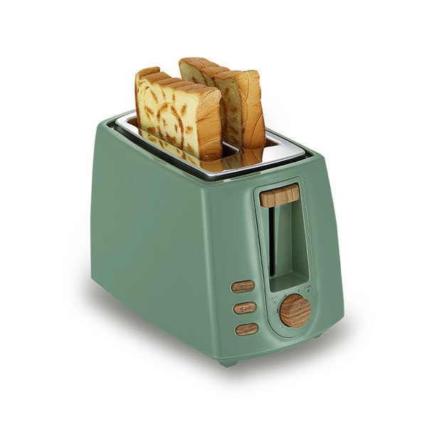 High Quality Stylish Stainless steel 2 slice toaster for home Breakfast Bread Maker Automatic toast makers