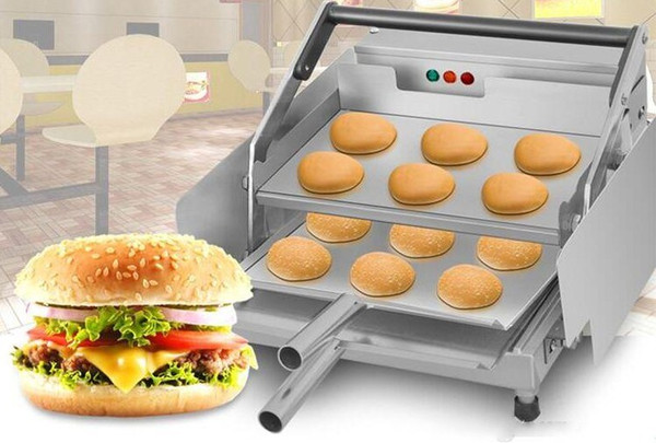 fried chicken shop electric hamburg machine commercial hamburg heating machine bun toaster hamburger machine LLFA