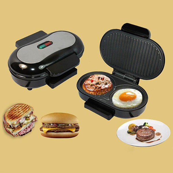 high quality BBQ Steak Hamburger Electric Grill Meat Roaster Machine Egg Frying Pan Panini Sandwich Maker Bread Oven B