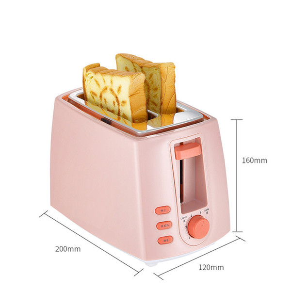 Stainless steel Electric Toaster Household Automatic Bread Baking Maker Breakfast Machine Toast Sandwich Grill Oven 2 Slice