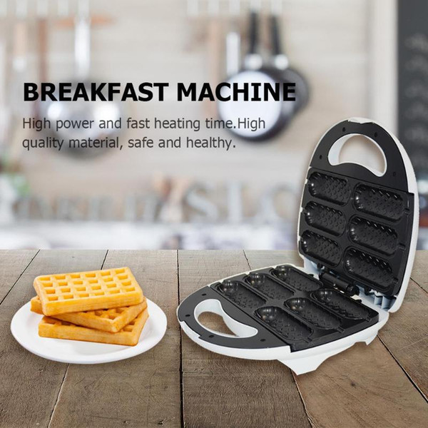 high quality Electric Egg Sandwich Maker Waffle Breakfast Machine Toaster Baking Plates