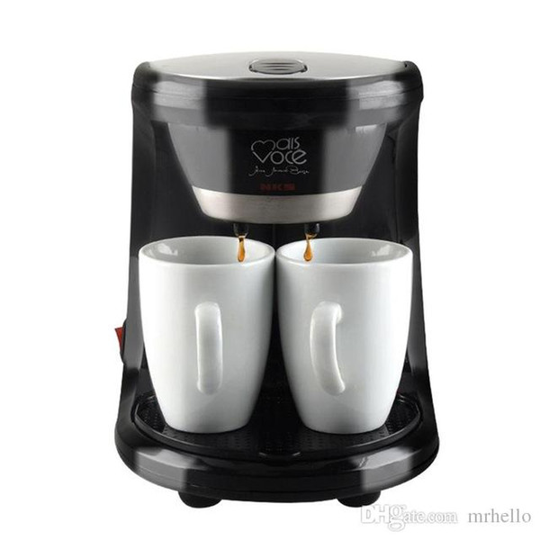 Steam drip mini coffee machine Electric Automatic Espresso Coffee Machine 500W 2 Cups Drip Coffee Maker for Home Cafe