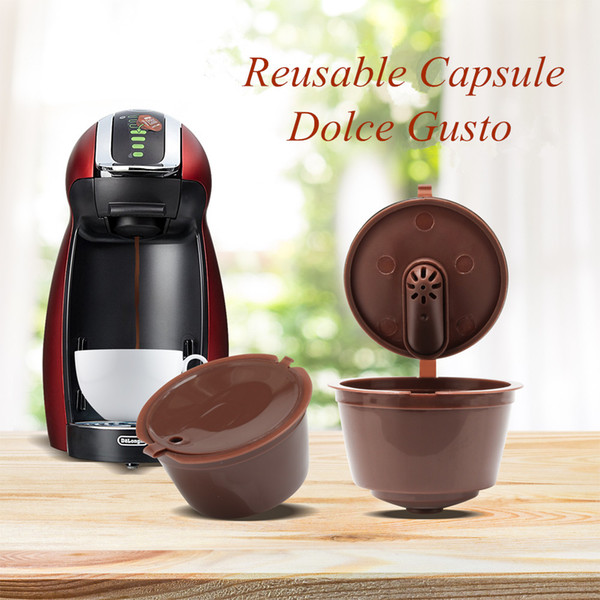 New 3rd Generation Dolce Gusto Coffee Capsules Filter Cup Refillable Reusable Coffee Dripper Tea Baskets Dolci Gusto Capsule