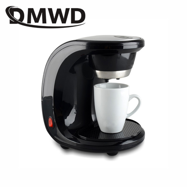 DMWD American automatic drip coffee maker teapot tea boiler mini Household Electric pump pressure cafe Coffee machine 110V 220V