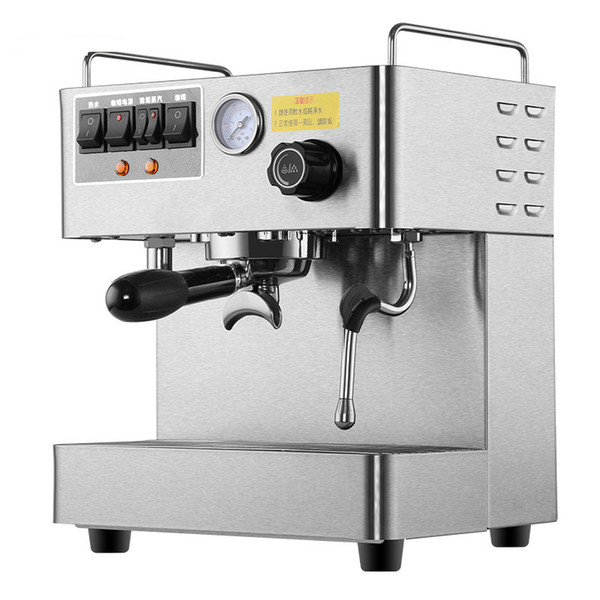 New CRM-3012 Commercial Steam Espresso Coffee Maker 220V 1.7L Double Boilers Stainless Steel Coffee Machine