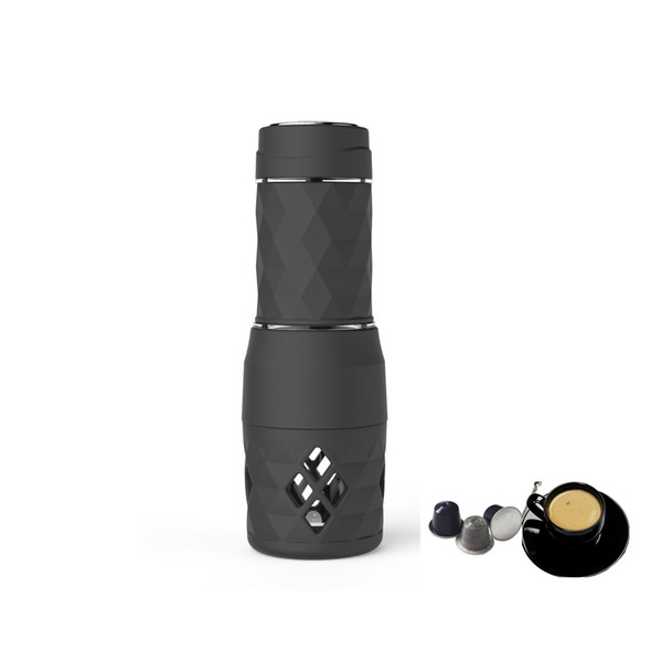 Mini Portable Coffee Maker for Compatibal Nessresso Capsule & Ground Coffee