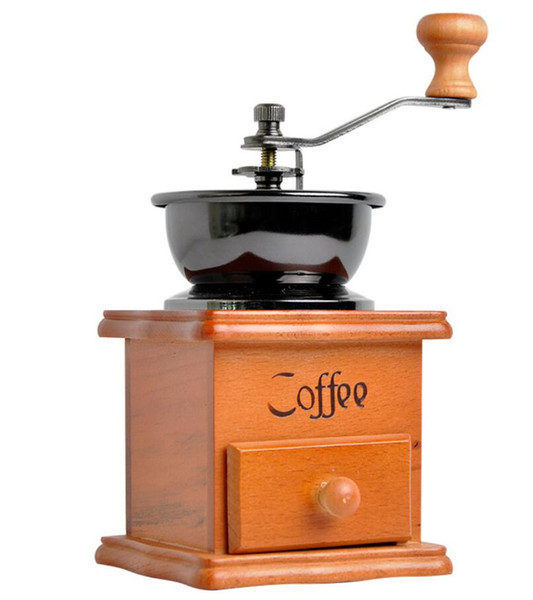 Solid wood hand coffee bean grinder small grinder coffee grinder