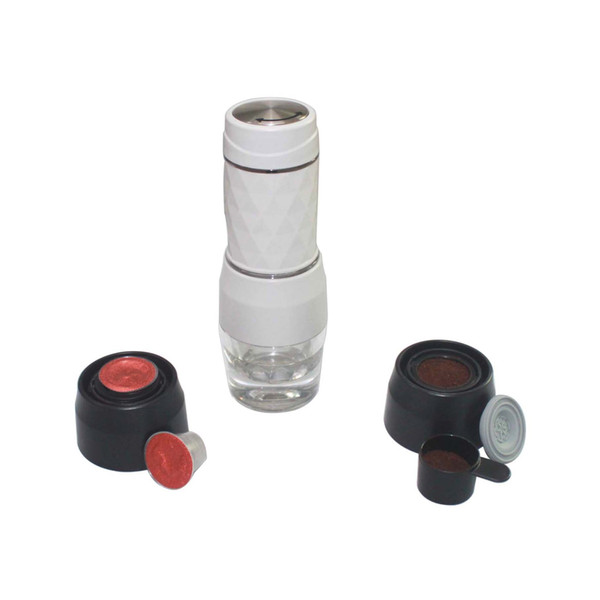 Mini Travel Coffee Maker with Compatibal Nessresso Capsule & Ground Coffee