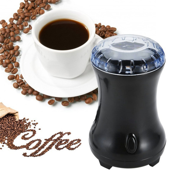 Mini Electric Coffee Spice Grinder Maker Beans Herbs Nuts Stainless Steel Blades