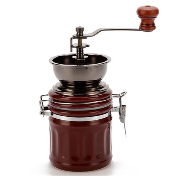 Classical Ceramic Manual Coffee Grinder Hand Retro Coffee Spice Mini Burr Mills High-quality beans milling Grinder Grinding Machine