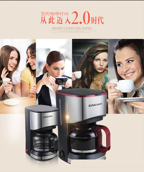 KG01-6,free shipping,American household fully-automatic drip coffee machine,tea machine, cup semi-automatic coffee machine,coffee maker