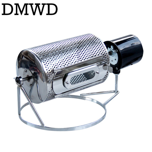 DMWD Home use coffee bean roaster machine stainless steel coffee beans roasting machine peanuts nuts 110V 220V 40w EU US BS plug