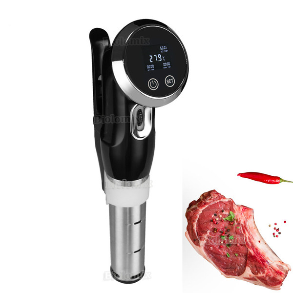 Vacuum Slow Sous Vide Precision Food Cooker 1500W Powerful Immersion Circulator - LCD Digital Timer Display Stainless Steel