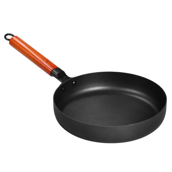 The Fry Pan Nonstick Pan with Wooden Handlemakes you no more worrying about food get stuck when cooking.