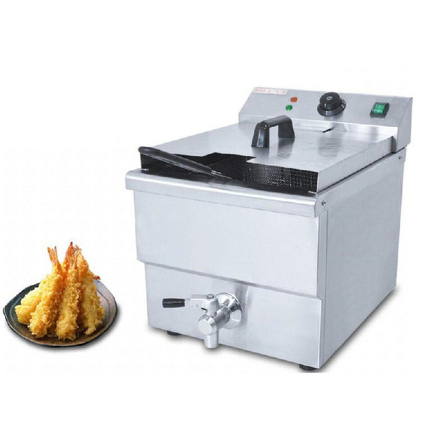 Stainless Steel Electric Deep Fryers blast furnace single cylinder frying pan commercial electric fryer Fried Chicken