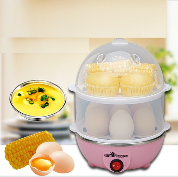 220v Double Layer Electric 14 Egg Boiler Egg Cooker Steamer Pan Kitchen Cooking Tools Utensil 350w