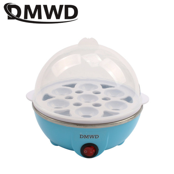 DMWD Rapid Heating Electric Egg Cooker 7 Eggs Capacity Boiler Steamer Pan Portable Kitchen Cooking Tools Utensil Cookware EU US