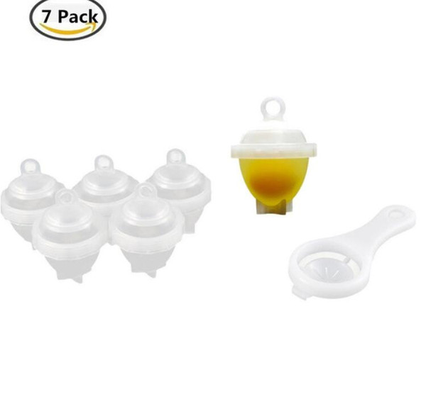 7 in 1 Egg Cup Egg Cooker, Poaching Cups and Boiler with Yolk Separator Kitchen Hard Boiled without Shells