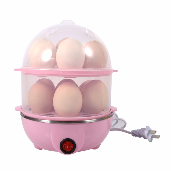 Multi-functional Double-Layer Electric Eggs Boiler Cooker Steamer Home Kitchen Use 220V