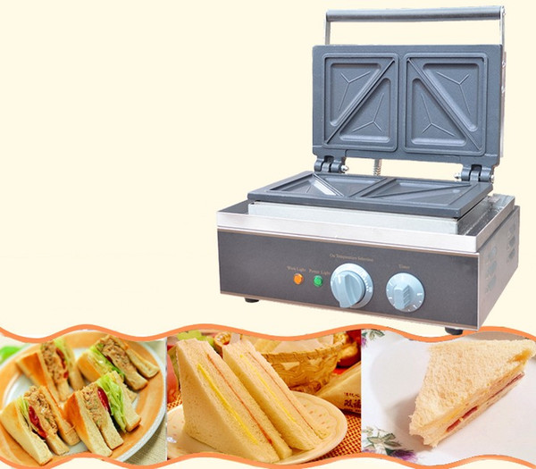 110v 220v Commercial Sandwich Machine Sandwich Maker Breakfast Maker Machine Bread Toaster Oven Electric Kitchen Equipment Waffle MachineLLF