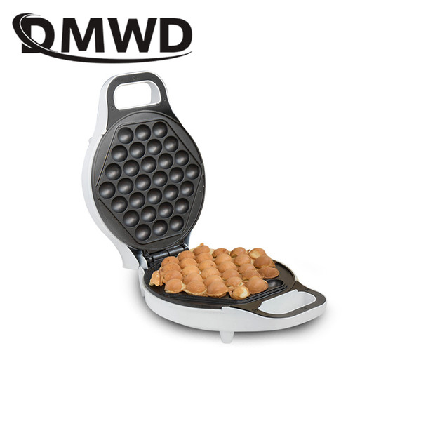 DMWD MINI portable Hong Kong electric eggs bubble waffle Maker QQ egg Aberdeen omelet machine eggettes puff cake pan EU US plug