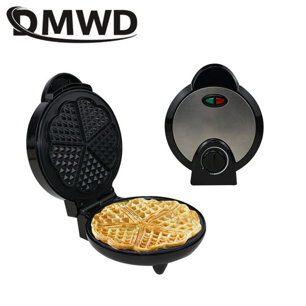 DMWD Electric Eggs Waffle Maker Multifunction Breakfast crepe baking machine MINI Muffin Grill Egg cake oven Bakeware EU plug