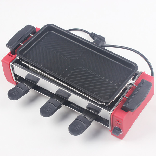 DMWD Non-stick Electric Barbecue Stove 220V Electric Griddle Smokeless Barbecue Machine For Roasting/Frying 900W