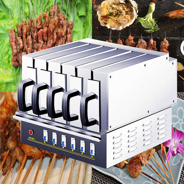 2019 Latest modell Lamb kebabs electric oven baking string machine electric grill machine BBQ grill barbecue machine 3900W