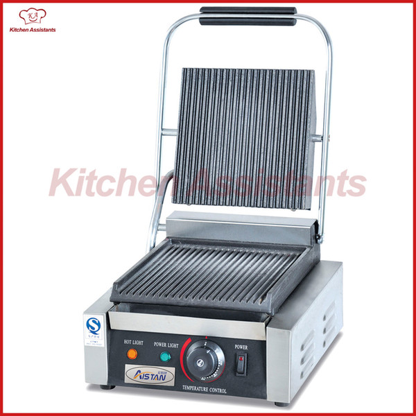 EG811E commercial electric counter top dommercial desktop single plate panini grill mahcine