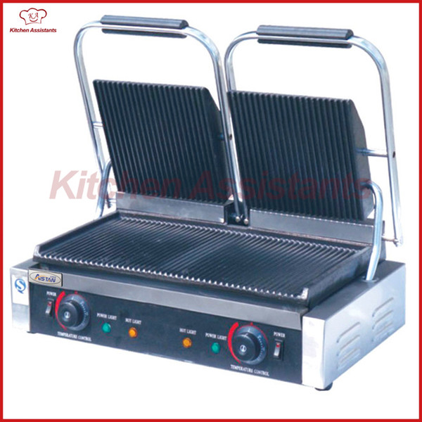 EG813 double plate panini grill machine of catering equipment