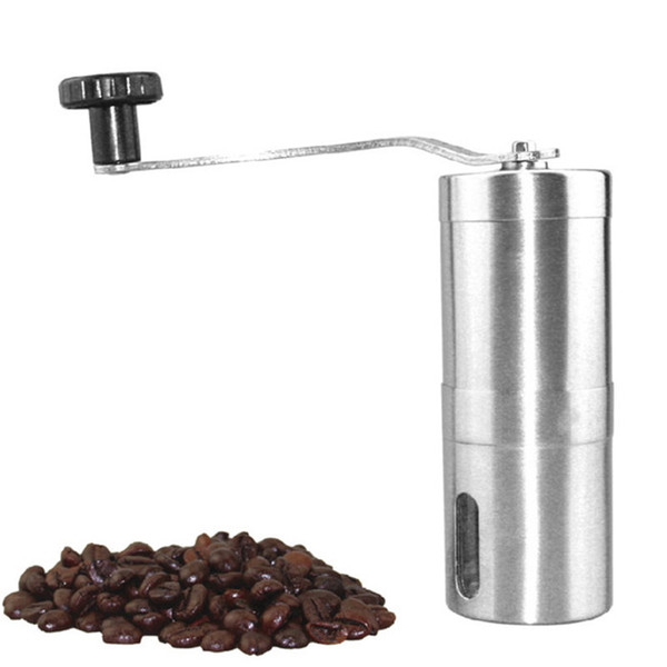 BEIJAMEI Stainless Steel Portable Manual Coffee Grinder Washable Ceramic Core Home Kitchen Mini Hand Coffee Bean Grinding