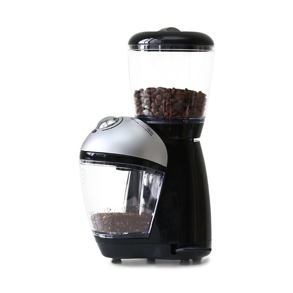 220-240V 200w Electric coffee bean grinders Pure copper motor 8 gears thickness adjustment Carbon alloy grinding disc